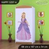 Skříň Happy SZ07 - princ a princezna (Barva bílá, Vnitřek skříně šatní tyč)