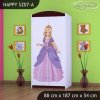 Skříň Happy SZ07 - princ a princezna (Barva bílá, Vnitřek skříně šatní tyč)