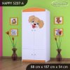 Skříň Happy SZ07 - pejsek (Barva bílá, Vnitřek skříně šatní tyč)