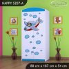 Skříň Happy SZ07 - letadlo (Barva bílá, Vnitřek skříně šatní tyč)