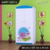 Skříň Happy SZ07 - slimák (Barva bílá, Vnitřek skříně šatní tyč)