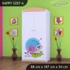 Skříň Happy SZ07 - slimák (Barva bílá, Vnitřek skříně šatní tyč)