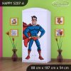 Skříň Happy SZ07 - super man (Barva bílá, Vnitřek skříně šatní tyč)