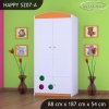 Skříň Happy SZ07 - barevný želvík (Barva bílá, Vnitřek skříně šatní tyč)