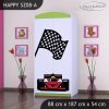 Skříň Happy SZ08 - ferrari (Barva bílá, Vnitřek skříně šatní tyč)