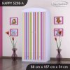 Skříň Happy SZ08 - barevné pásky (Barva bílá, Vnitřek skříně šatní tyč)