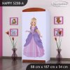 Skříň Happy SZ08 - princ a princezna (Barva bílá, Vnitřek skříně šatní tyč)