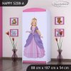 Skříň Happy SZ08 - princ a princezna (Barva bílá, Vnitřek skříně šatní tyč)