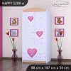 Skříň Happy SZ08 - víla se srdcem (Barva bílá, Vnitřek skříně šatní tyč)