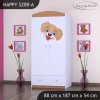 Skříň Happy SZ08 - pejsek (Barva bílá, Vnitřek skříně šatní tyč)