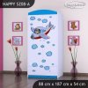 Skříň Happy SZ08 - letadlo (Barva bílá, Vnitřek skříně šatní tyč)