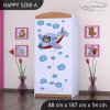 Skříň Happy SZ08 - letadlo (Barva bílá, Vnitřek skříně šatní tyč)