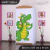 Skříň Happy SZ08 - drak (Barva bílá, Vnitřek skříně šatní tyč)