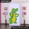 Skříň Happy SZ08 - drak (Barva bílá, Vnitřek skříně šatní tyč)