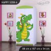 Skříň Happy SZ08 - drak (Barva bílá, Vnitřek skříně šatní tyč)