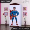 Skříň Happy SZ08 - super man (Barva bílá, Vnitřek skříně šatní tyč)