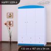 Skříň Happy SZ09 - bez motivu (Barva bílá)