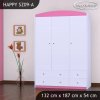 Skříň Happy SZ09 - bez motivu (Barva bílá)