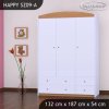 Skříň Happy SZ09 - bez motivu (Barva bílá)
