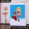 Skříň Happy SZ09 - bořek stavitel (Barva bílá)
