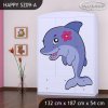 Skříň Happy SZ09 - delfín (Barva bílá)