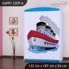 Skříň Happy SZ09 - velká loď (Barva bílá)
