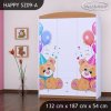 Skříň Happy SZ09 - medvídci s balónky (Barva bílá)