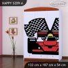 Skříň Happy SZ09 - ferrari (Barva bílá)
