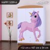 Skříň Happy SZ09 - jednorožec (Barva bílá)
