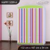 Skříň Happy SZ09 - barevné pásky (Barva bílá)