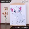 Skříň Happy SZ09 - bílá kočička (Barva bílá)