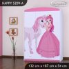 Skříň Happy SZ09 - princezna s koníkem (Barva bílá)