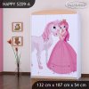 Skříň Happy SZ09 - princezna s koníkem (Barva bílá)
