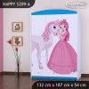 Skříň Happy SZ09 - princezna s koníkem (Barva bílá)