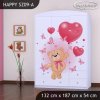 Skříň Happy SZ09 - medvídek s balónky (Barva bílá)