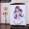 Skříň Happy SZ09 - monster toralei (Barva bílá)