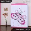 Skříň Happy SZ09 - motýlek (Barva bílá)