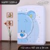 Skříň Happy SZ09 - modrý medvídek (Barva bílá)