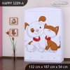 Skříň Happy SZ09 - pejsek a kočička (Barva bílá)