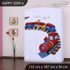 Skříň Happy SZ09 - vláček (Barva bílá)