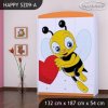Skříň Happy SZ09 - včelka se srdcem (Barva bílá)