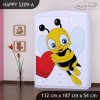 Skříň Happy SZ09 - včelka se srdcem (Barva bílá)