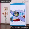 Skříň Happy SZ09 - letadlo (Barva bílá)
