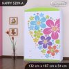Skříň Happy SZ09 - srdce z květů (Barva bílá)
