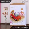 Skříň Happy SZ09 - zpívající auto (Barva bílá)