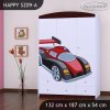 Skříň Happy SZ09 - super bolid (Barva bílá)
