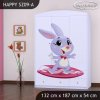 Skříň Happy SZ09 - super zajíček (Barva bílá)