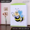 Skříň Happy SZ09 - usměvavá včelka (Barva bílá)