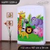 Skříň Happy SZ09 - veselý zvěřinec (Barva bílá)