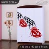 Skříň Happy SZ09 - závod F1 (Barva bílá)